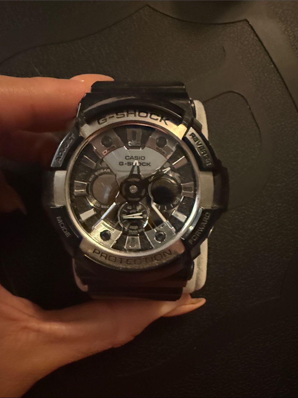 Casio G-Shock Black and Silver Sport Watch no battery